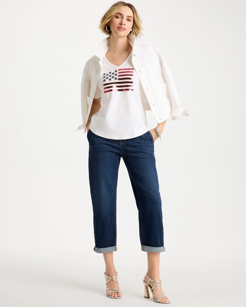AMERICANA - ☆ココ☆ Americana Tee | Chico's